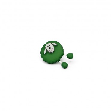 Manue 3D Button Green 1pc