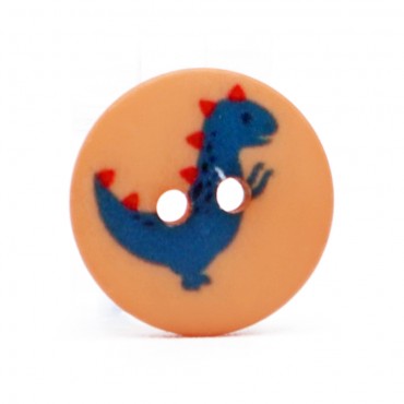 Sauro Button Orange 1pc