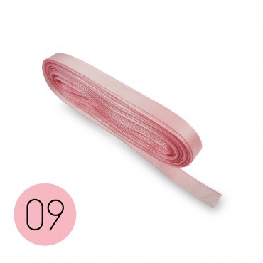 Satin ribbon 6mm. Pink 09. 10M