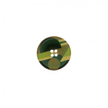 Botón Mondrian Verde 28mm 1pz
